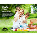 Instahut Shade Sail 6x6x6m Triangle 280GSM Grey