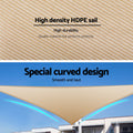 Instahut Shade Sail Triangle 3.6x3.6x3.6M Shadecloth Sun Canopy