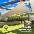 Instahut Shade Sail Triangle 6.1x6.1x6.1M Shadecloth Sun Canopy