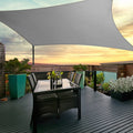 Instahut Shade Sail 3x5m Rectangle Grey 280GSM 98% Shade