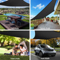Instahut Shade Sail 4x6m Rectangle 280GSM 98% UV Block