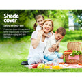 Instahut Shade Sail 4x6m Rectangle 280GSM 98% UV Block