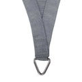 Instahut Shade Sail 5x5x5m Triangle 280GSM Grey