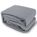 Instahut Shade Sail 5x6m Rectangle 280GSM Grey 98% Blockout