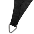 Instahut Shade Sail 6x8m Rectangle 280GSM Black 98% UV