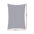 Instahut Shade Sail 3x8m 220GSM Waterproof Canopy Cloth