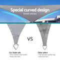Instahut Shade Sail 3x8m 220GSM Waterproof Canopy Cloth