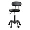 Artiss Salon Stool Swivel Chair Backrest Black