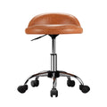 Artiss Salon Stool Swivel Chair with Backrest Black
