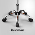 Artiss Salon Stool Swivel Chair with Backrest Black