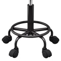 Artiss Salon Stool Round Swivel Chair Black