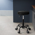 Artiss Salon Stool Round Swivel Chair Black
