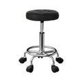 Artiss Salon Stool Round Swivel Chair Black