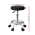 Artiss Salon Stool Round Swivel Chair Black
