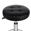 Artiss Salon Stool Round Swivel Chair Black