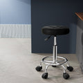 Artiss Salon Stool Round Swivel Chair Black