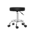 Artiss Salon Stool Swivel Chair Round Black