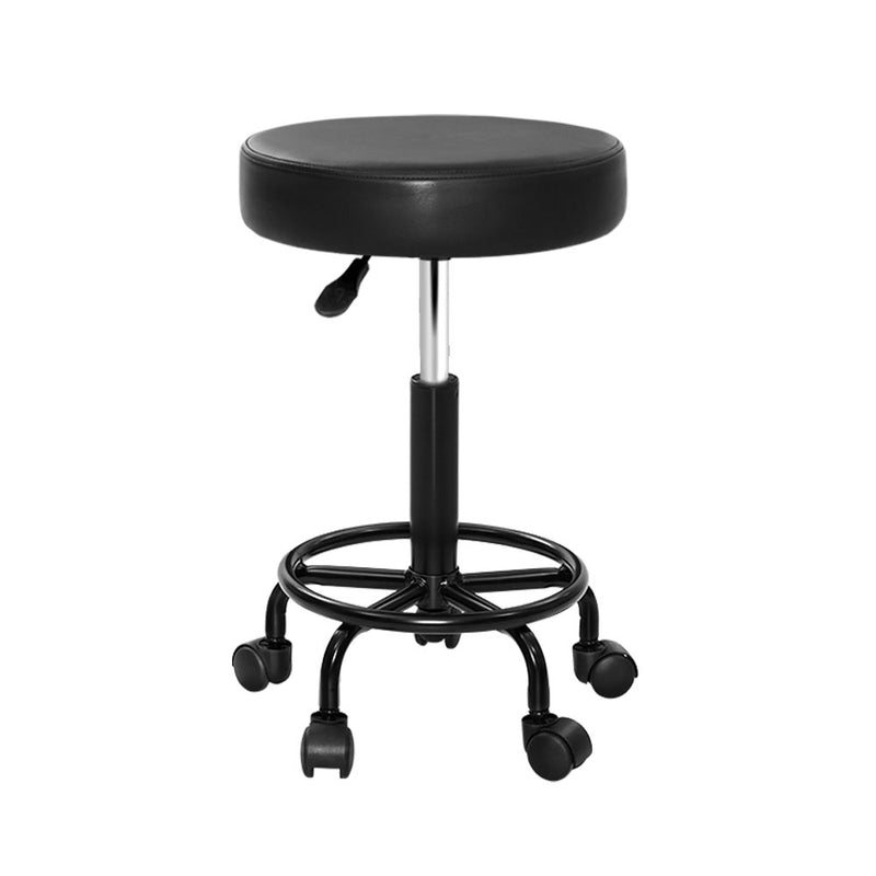 Artiss Salon Stool Round Swivel Chair Height Adjustable