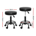 Artiss Salon Stool Round Swivel Chair Height Adjustable