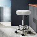 Artiss Round Swivel Salon Stool Chair White