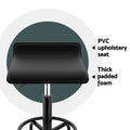 Artiss Salon Stool Square Swivel Chair Black