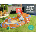 Keezi Wooden Sandpit Boat 165cm Bench Seat Beach Outdoor Toys