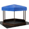 Keezi Kids Sandbox Hexagon 182cm with Canopy Wooden Sand Pit