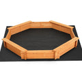 Keezi Kids Sandpit Wooden Round 182cm Sand Pit Cover Bench Seat