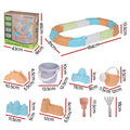 Keezi Kids Sandpit Set Beach Toys Sand Box Outdoor Play 80cm