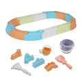 Keezi Kids Sandpit Set Beach Toys Sand Box Outdoor Play 80cm