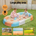Keezi Kids Sandpit Set Beach Toys Sand Box Outdoor Play 80cm