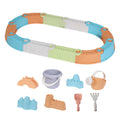 Keezi Kids Sandpit Set Beach Toys Sand Box Outdoor Play 80cm