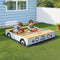 Keezi Wooden Sandpit 120cm Car Sandbox w/ Storage & Ground Sheet