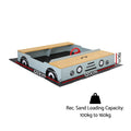 Keezi Wooden Sandpit 120cm Car Sandbox w/ Storage & Ground Sheet
