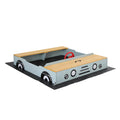 Keezi Wooden Sandpit 120cm Car Sandbox w/ Storage & Ground Sheet