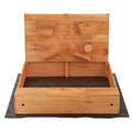 Keezi Wooden Sandbox 120cm with Cover Funnel Outdoor Toys