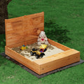 Keezi Wooden Sandbox 120cm with Cover Funnel Outdoor Toys