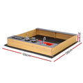 Keezi Wooden Sandpit Outdoor Kids Toy Box Mud Kitchen Sink Storage
