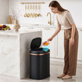 Devanti 38L Motion Sensor Automatic Rubbish Bin Black