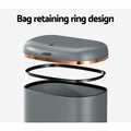 Devanti 38L Motion Sensor Automatic Rubbish Bin Grey