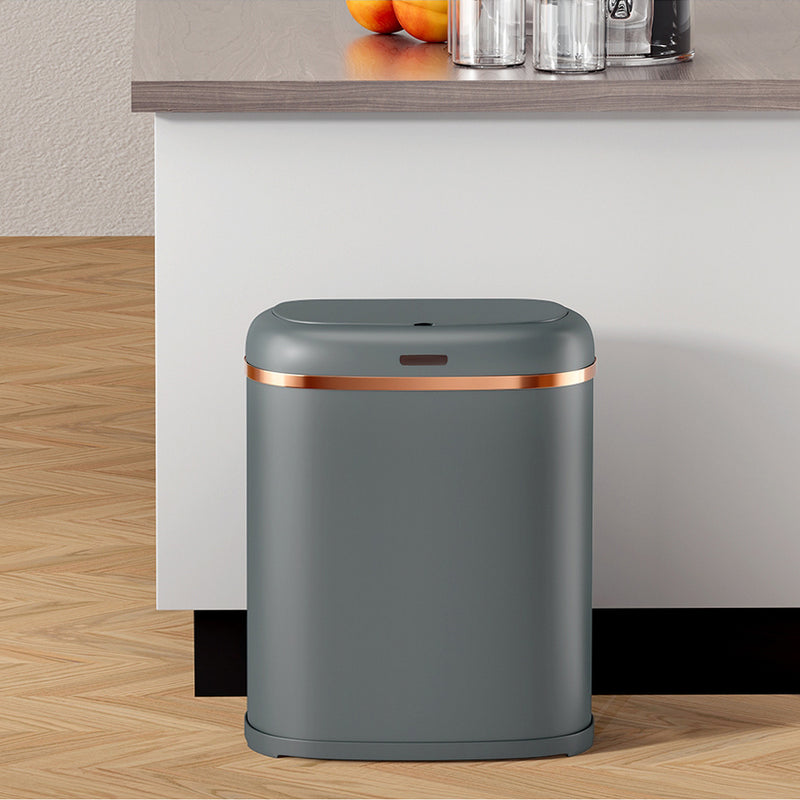 Devanti 38L Motion Sensor Automatic Rubbish Bin Grey