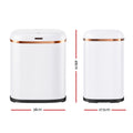 Devanti 38L Automatic Motion Sensor Rubbish Bin White