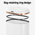 Devanti 38L Automatic Motion Sensor Rubbish Bin White
