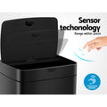 Devanti 45L Motion Sensor Automatic Rubbish Bin Black
