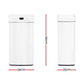 Devanti 45L Motion Sensor Automatic Rubbish Bin White