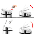 Devanti 50L Motion Sensor Automatic Rubbish Bin Silver