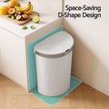 Devanti 50L Motion Sensor Bins Trash Can Kitchen Smart Rubbish Bin D-shape design White