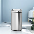 Devanti 68L Motion Sensor Automatic Rubbish Bin Silver