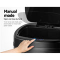 Devanti 68L Motion Sensor Rubbish Bin Automatic Black