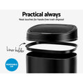 Devanti 68L Motion Sensor Rubbish Bin Automatic Black
